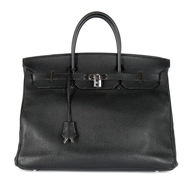 Lot 13 - An Hermès black togo leather Birkin, 2005,...