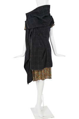 Lot 169 - A Comme des Garçons ink blue wool coat, ‘Transformed Glamour’ collection, Autumn-Winter 1999-2000