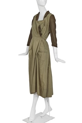 Lot 174 - A Comme des Garçons green silk-blend dress, ‘Coercion’ collection, Spring-Summer 2000