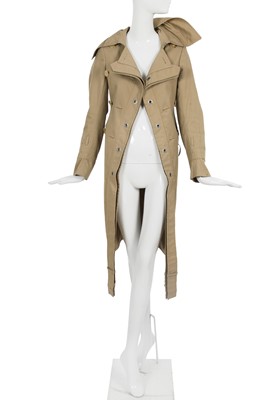 Lot 238 - A Junya Watanabe/Comme des Garçons beige cotton gabardine trench coat, Spring-Summer 2006