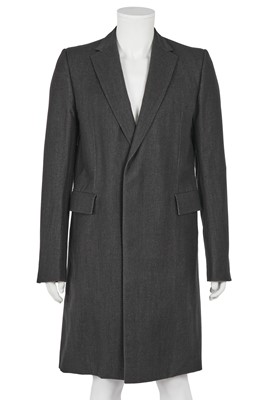 Lot 335 - A Carol Christian Poell men's charcoal wool-blend coat, 'B-Sides' collection, Autumn-Winter 2006-07