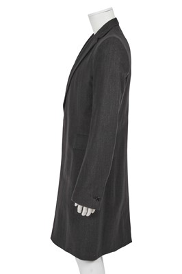 Lot 335 - A Carol Christian Poell men's charcoal wool-blend coat, 'B-Sides' collection, Autumn-Winter 2006-07