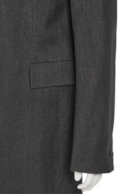 Lot 335 - A Carol Christian Poell men's charcoal wool-blend coat, 'B-Sides' collection, Autumn-Winter 2006-07