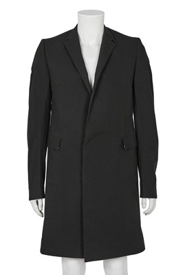 Lot 373 - A Carol Christian Poell men's charcoal cotton 'Self-Edge' trench coat, 'Dead End' collection, 2010