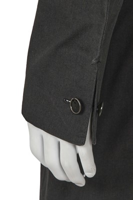 Lot 373 - A Carol Christian Poell men's charcoal cotton 'Self-Edge' trench coat, 'Dead End' collection, 2010
