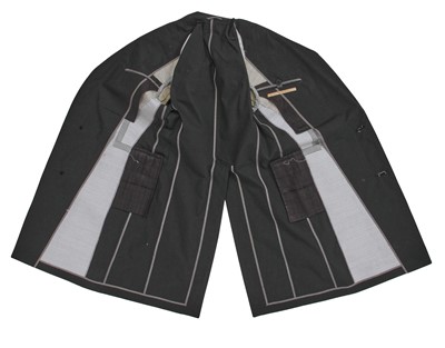 Lot 373 - A Carol Christian Poell men's charcoal cotton 'Self-Edge' trench coat, 'Dead End' collection, 2010