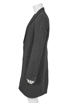 Lot 367 - A Carol Christian Poell men's charcoal wool-blend 'Self-Edge' coat, 'Self-Same' collection, 2009