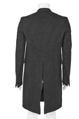 Lot 367 - A Carol Christian Poell men's charcoal wool-blend 'Self-Edge' coat, 'Self-Same' collection, 2009
