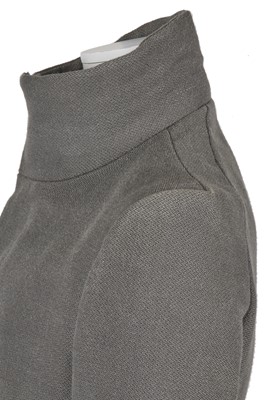 Lot 366 - A Carol Christian Poell men's grey wool-ramie blend coat, 'Self-Same' collection, 2009