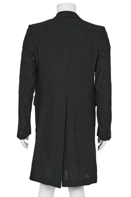 Lot 341 - A Carol Christian Poell men's black cotton coat, 'Paranoid' collection, Spring-Summer 2007