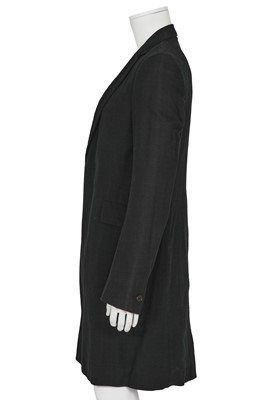 Lot 341 - A Carol Christian Poell men's black cotton coat, 'Paranoid' collection, Spring-Summer 2007