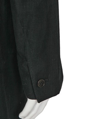 Lot 341 - A Carol Christian Poell men's black cotton coat, 'Paranoid' collection, Spring-Summer 2007