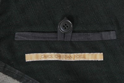 Lot 341 - A Carol Christian Poell men's black cotton coat, 'Paranoid' collection, Spring-Summer 2007