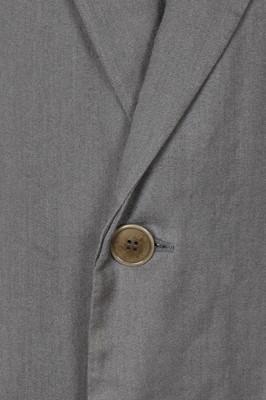 Lot 334 - A Carol Christian Poell men's grey brushed ramie coat, 'B-Sides' collection, Autumn-Winter 2006-07