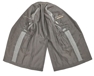 Lot 334 - A Carol Christian Poell men's grey brushed ramie coat, 'B-Sides' collection, Autumn-Winter 2006-07