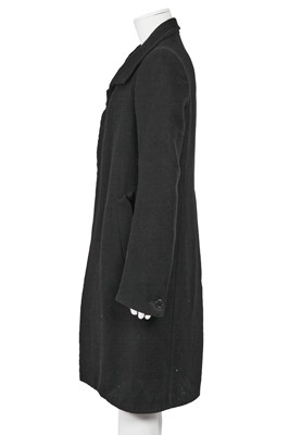 Lot 360 - A Carol Christian Poell men's crinkle-textured black wool coat, Autumn-Winter 2008-09