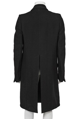Lot 360 - A Carol Christian Poell men's crinkle-textured black wool coat, Autumn-Winter 2008-09
