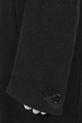 Lot 360 - A Carol Christian Poell men's crinkle-textured black wool coat, Autumn-Winter 2008-09