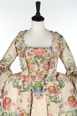 Lot 118 - A robe à la Française, the silk 1730s, the...