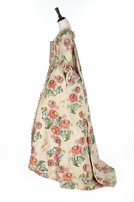 Lot 118 - A robe à la Française, the silk 1730s, the...