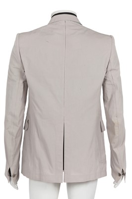 Lot 358 - A Carol Christian Poell men's light grey cotton blazer, '00 Off Scene' collection, Spring-Summer 2008