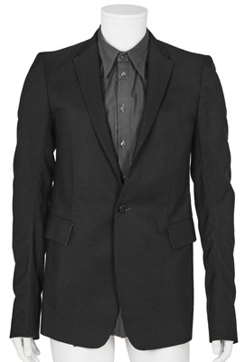 Lot 357 - A Carol Christian Poell men's black textured wool blazer, '00 Off Scene' collection, Spring-Summer 2008