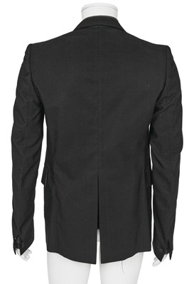 Lot 357 - A Carol Christian Poell men's black textured wool blazer, '00 Off Scene' collection, Spring-Summer 2008