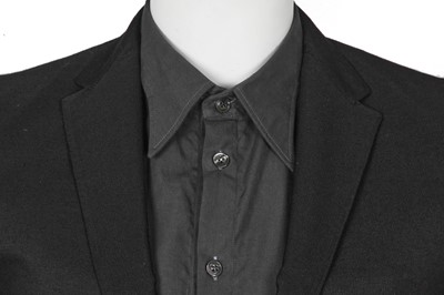 Lot 357 - A Carol Christian Poell men's black textured wool blazer, '00 Off Scene' collection, Spring-Summer 2008