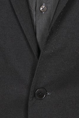 Lot 357 - A Carol Christian Poell men's black textured wool blazer, '00 Off Scene' collection, Spring-Summer 2008