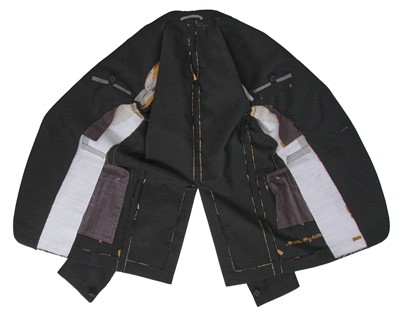 Lot 357 - A Carol Christian Poell men's black textured wool blazer, '00 Off Scene' collection, Spring-Summer 2008