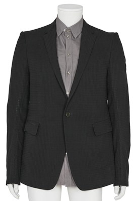Lot 356 - A Carol Christian Poell men's black cotton-blend blazer, '00 Off Scene' collection, Spring-Summer 2008