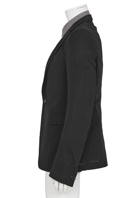 Lot 356 - A Carol Christian Poell men's black cotton-blend blazer, '00 Off Scene' collection, Spring-Summer 2008