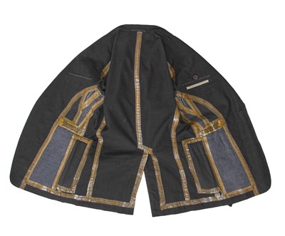 Lot 370 - A Carol Christian Poell men's garment-dyed black cotton-blend blazer, 'Self-Same' collection, 2009