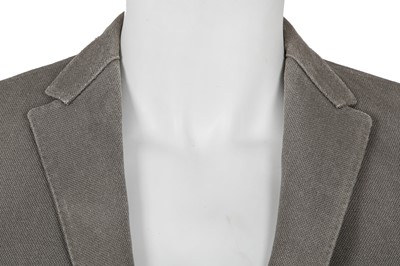 Lot 368 - A Carol Christian Poell men's grey ramie 'Self-Edge' blazer, 2009