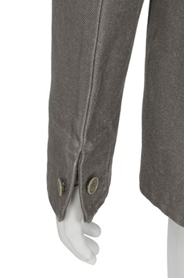 Lot 368 - A Carol Christian Poell men's grey ramie 'Self-Edge' blazer, 2009