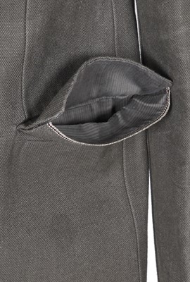 Lot 368 - A Carol Christian Poell men's grey ramie 'Self-Edge' blazer, 2009