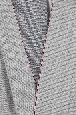Lot 374 - A Carol Christian Poell men's light grey wool 'Self-edge' metre scarf, 'Dead End' collection, 2010