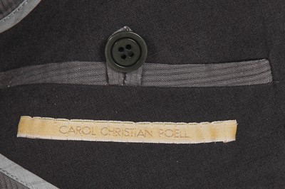 Lot 376 - A Carol Christian Poell men's slate grey cotton-blend suit, 'Dead End' collection, 2010