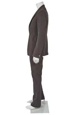 Lot 376 - A Carol Christian Poell men's slate grey cotton-blend suit, 'Dead End' collection, 2010