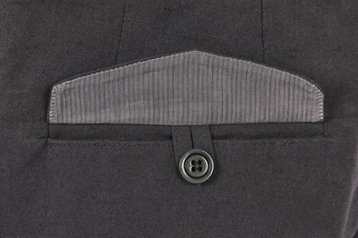 Lot 376 - A Carol Christian Poell men's slate grey cotton-blend suit, 'Dead End' collection, 2010
