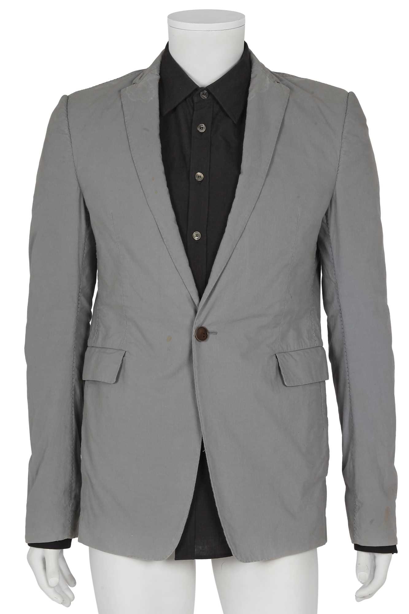 Lot 375 - A Carol Christian Poell men's garment-dyed grey cotton 'prosthetic' blazer, 'Dead End' collection, 2010