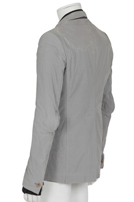 Lot 375 - A Carol Christian Poell men's garment-dyed grey cotton 'prosthetic' blazer, 'Dead End' collection, 2010