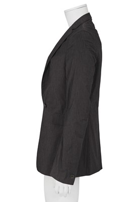 Lot 379 - A Carol Christian Poell men's charcoal cotton-blend blazer, 'Dead End' collection, 2010