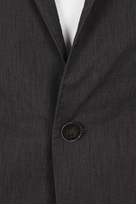 Lot 379 - A Carol Christian Poell men's charcoal cotton-blend blazer, 'Dead End' collection, 2010