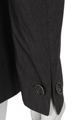 Lot 379 - A Carol Christian Poell men's charcoal cotton-blend blazer, 'Dead End' collection, 2010