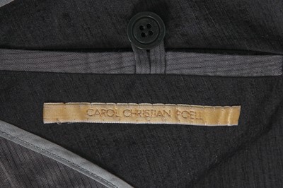 Lot 379 - A Carol Christian Poell men's charcoal cotton-blend blazer, 'Dead End' collection, 2010