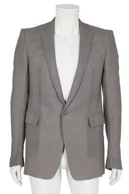 Lot 377 - A Carol Christian Poell men's grey cotton-blend mesh 'one-piece' blazer, 'Dead End' collection, 2010