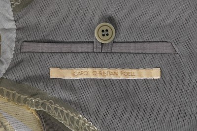 Lot 377 - A Carol Christian Poell men's grey cotton-blend mesh 'one-piece' blazer, 'Dead End' collection, 2010