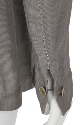 Lot 377 - A Carol Christian Poell men's grey cotton-blend mesh 'one-piece' blazer, 'Dead End' collection, 2010