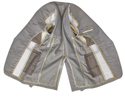 Lot 377 - A Carol Christian Poell men's grey cotton-blend mesh 'one-piece' blazer, 'Dead End' collection, 2010
